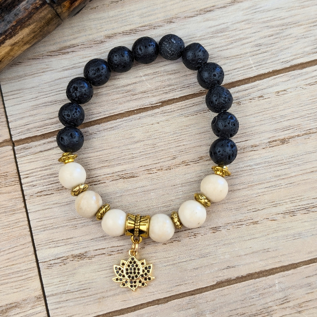 Lava Lotus Bracelet - Zen Collection