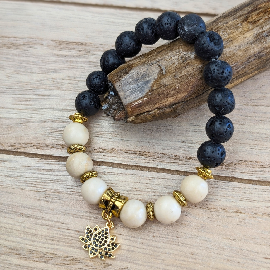 Lava Lotus Bracelet - Zen Collection