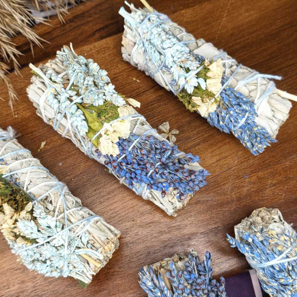 Blue Mullein and Sage Sticks - Zen Collection