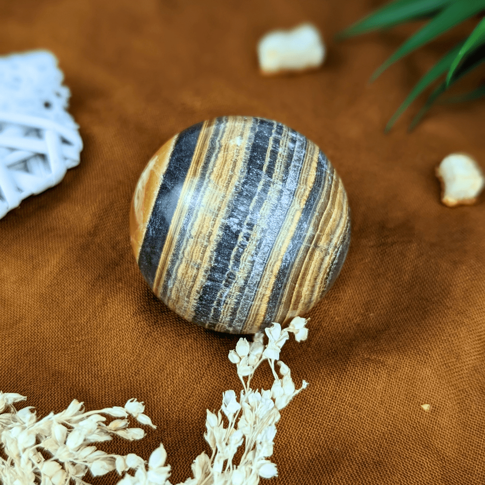 Bumblebee Calcite Sphere - Zen Collection
