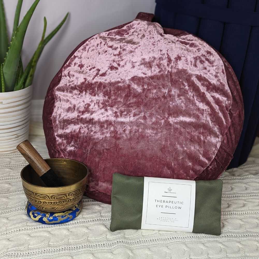 Crushed Velvet Yoga Meditation Pillow - Zen Collection
