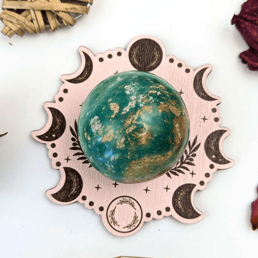 Crystal Moon Phase Sphere Holder - Zen Collection