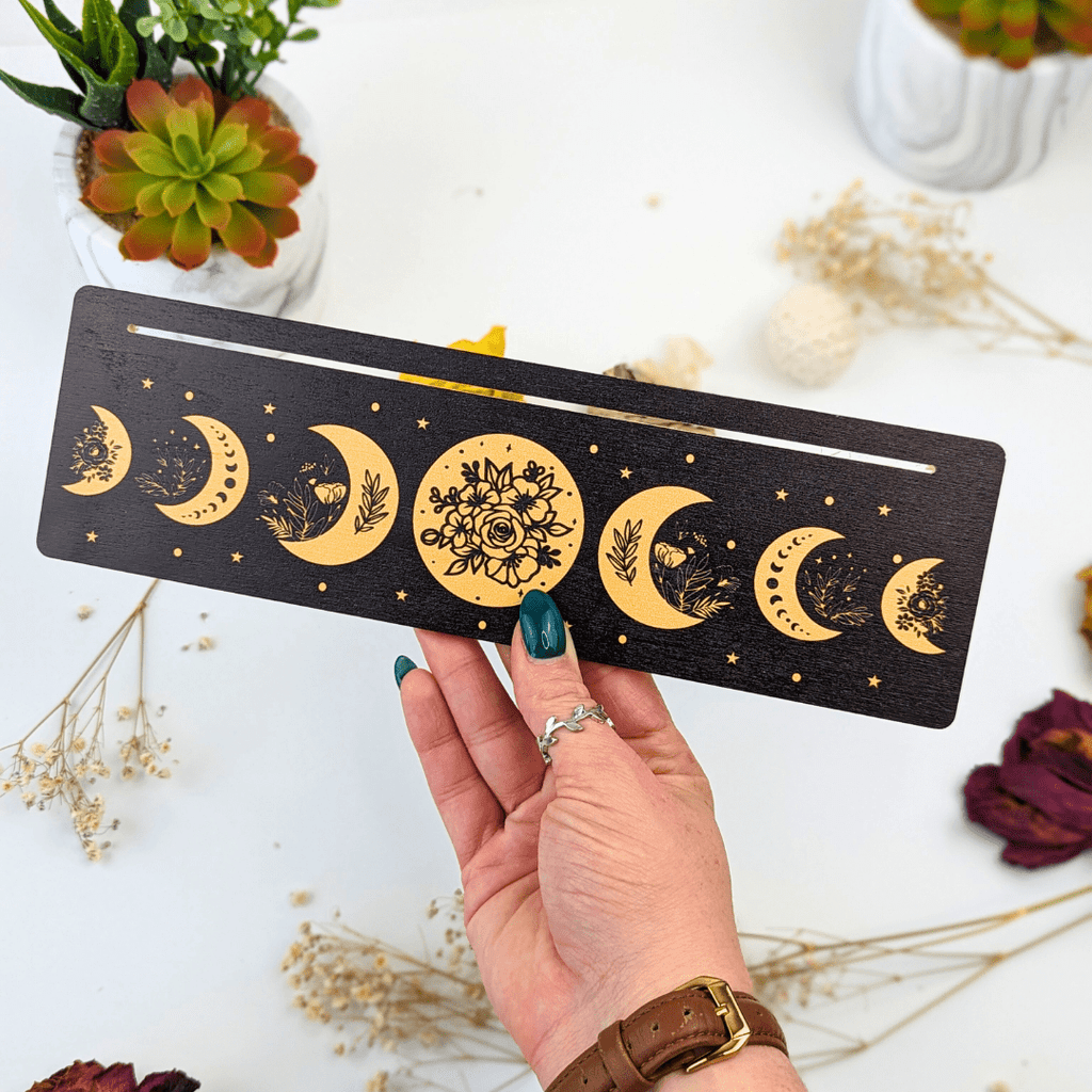 Floral Moon Tarot Card Holder - Zen Collection
