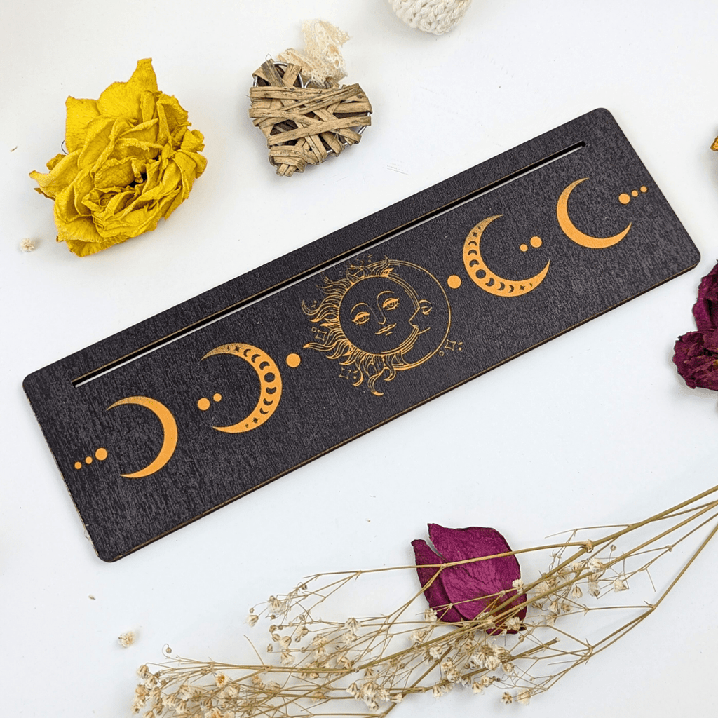Gold Sun and Moon Card Holder - Zen Collection