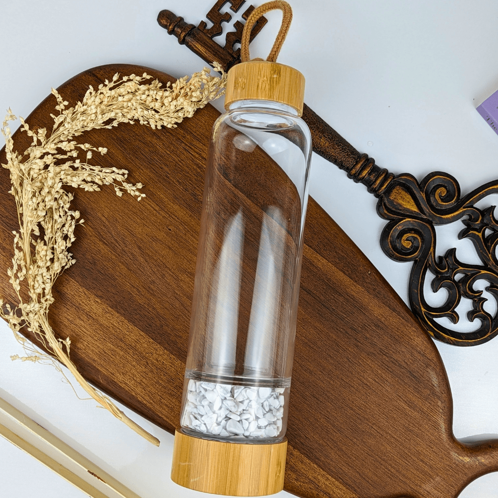 Howlite Crystal Water Bottle - Zen Collection