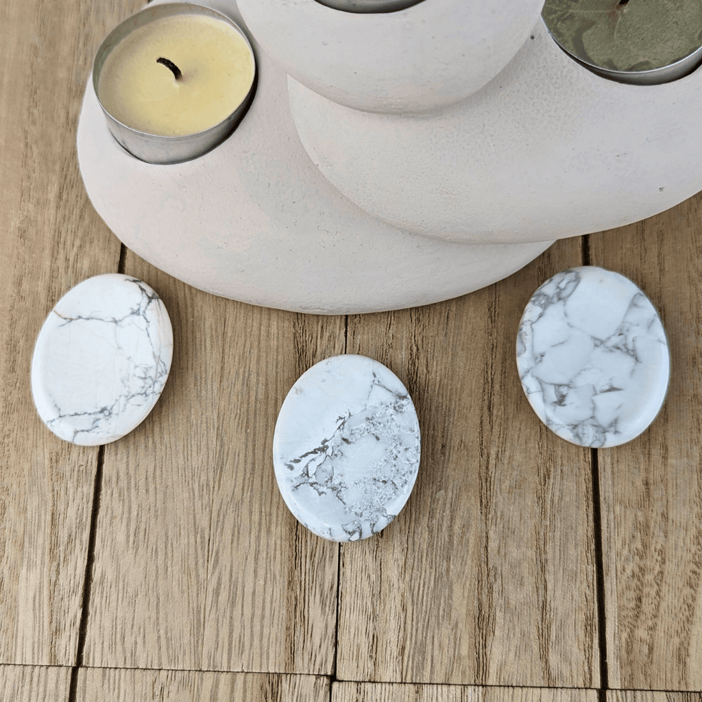 Howlite Oval Worrystones - Zen Collection