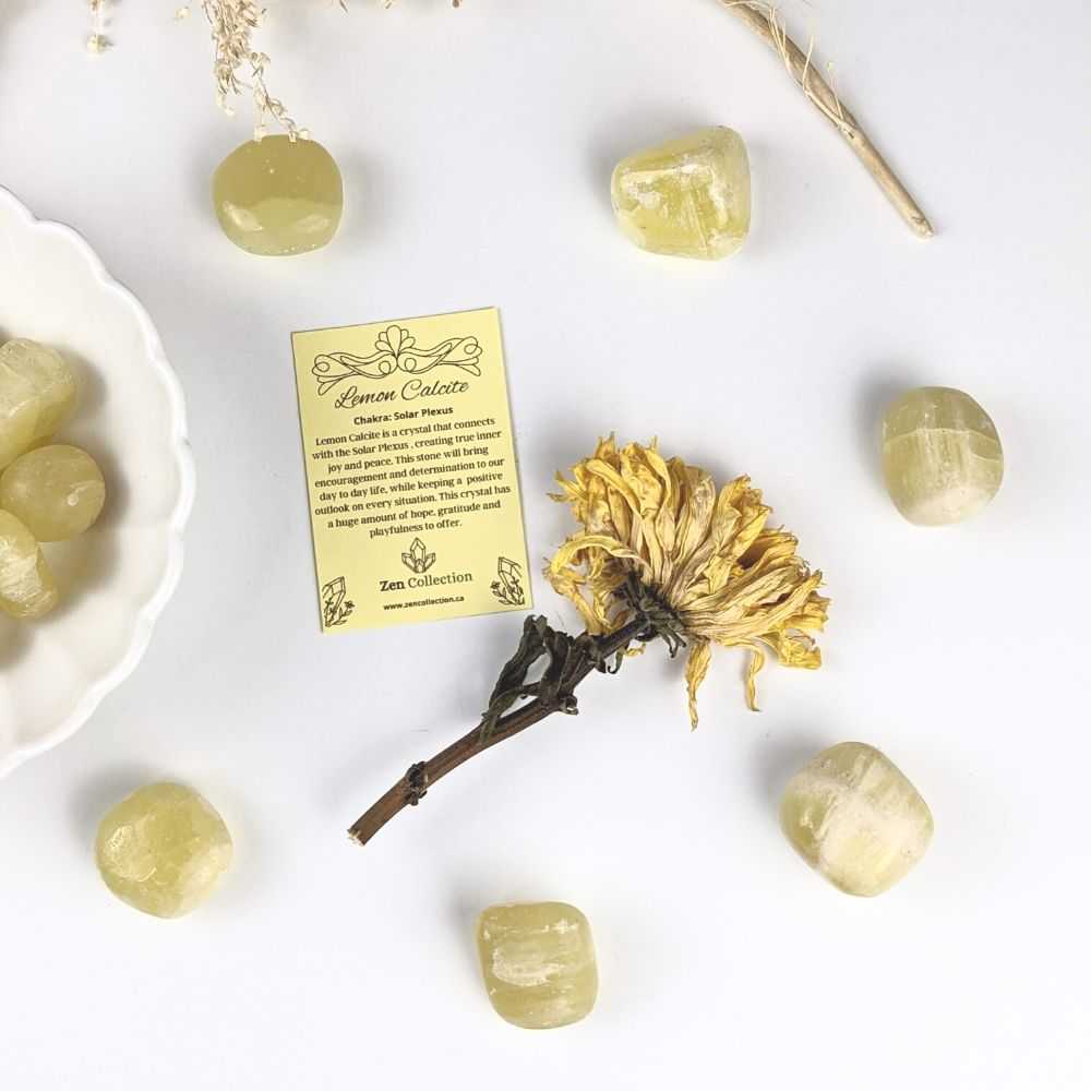 Lemon Calcite Tumbles - Zen Collection