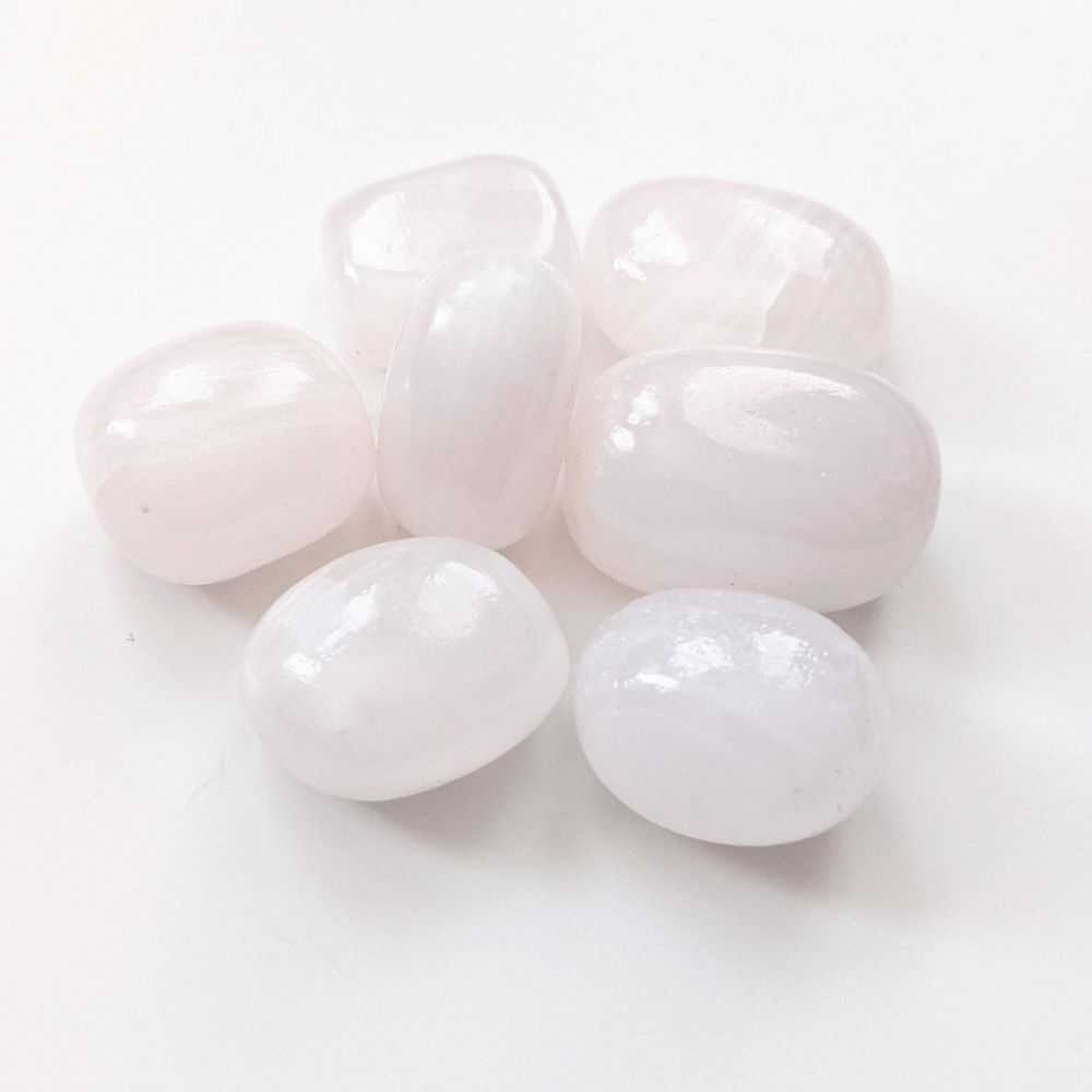 Pink Mangano Calcite Tumbles - Zen Collection