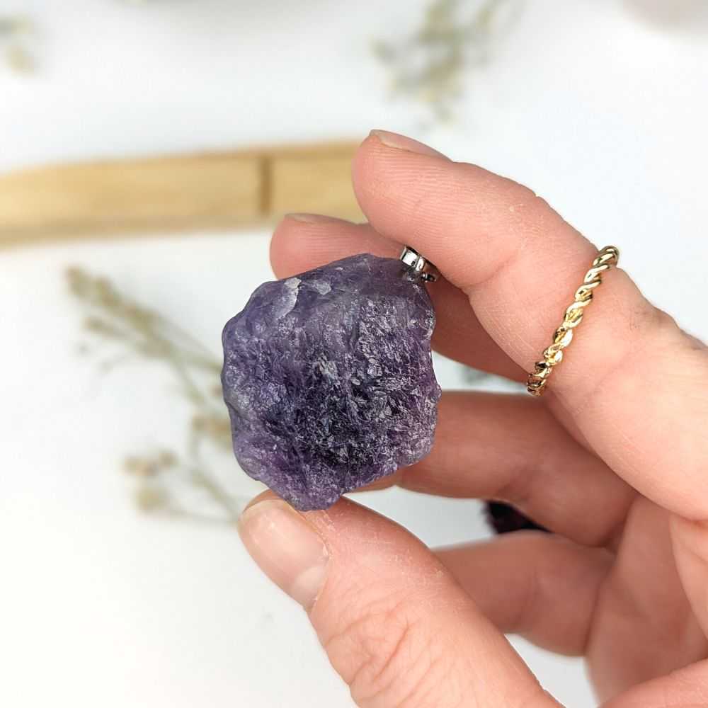 Raw Amethyst Necklace - Zen Collection
