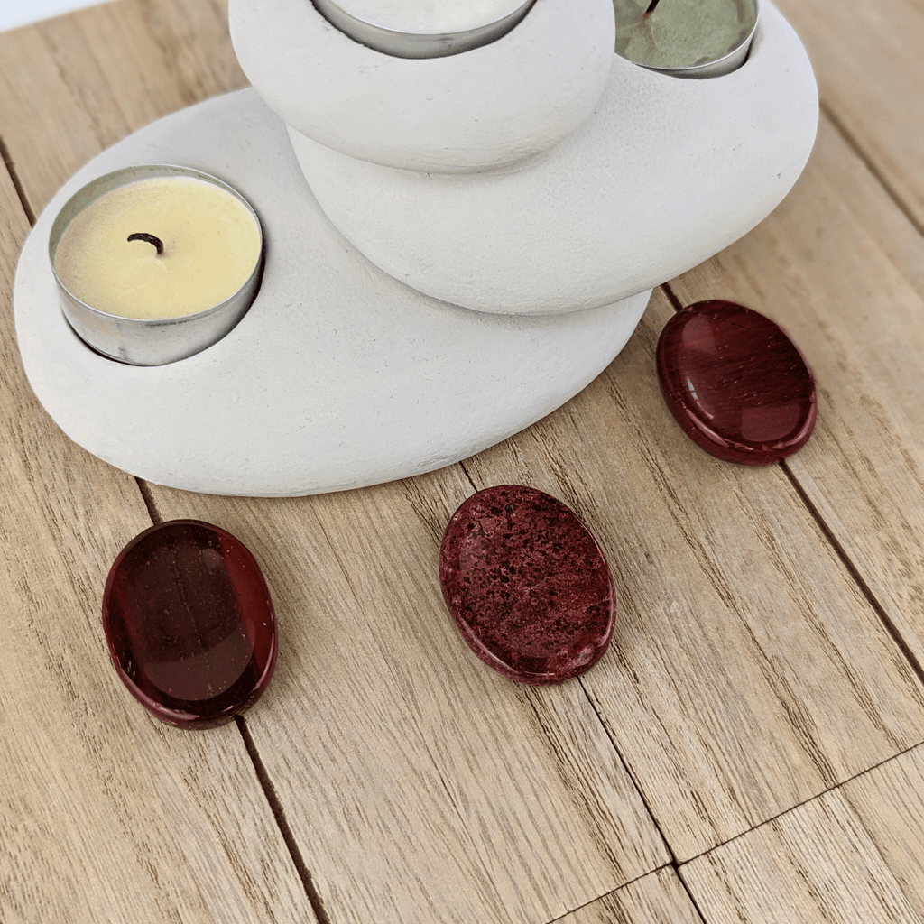 Red Jasper Worry Stones - Zen Collection