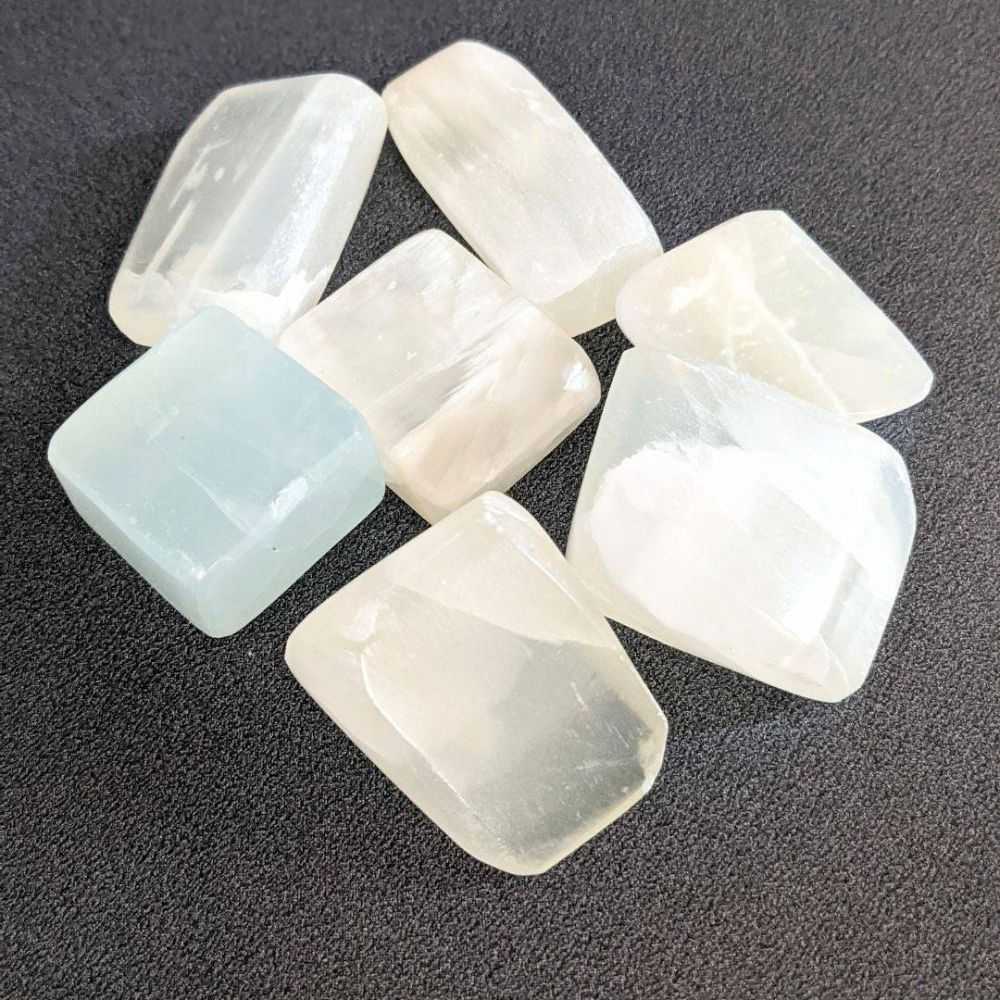 White Calcite Tumbles - Zen Collection