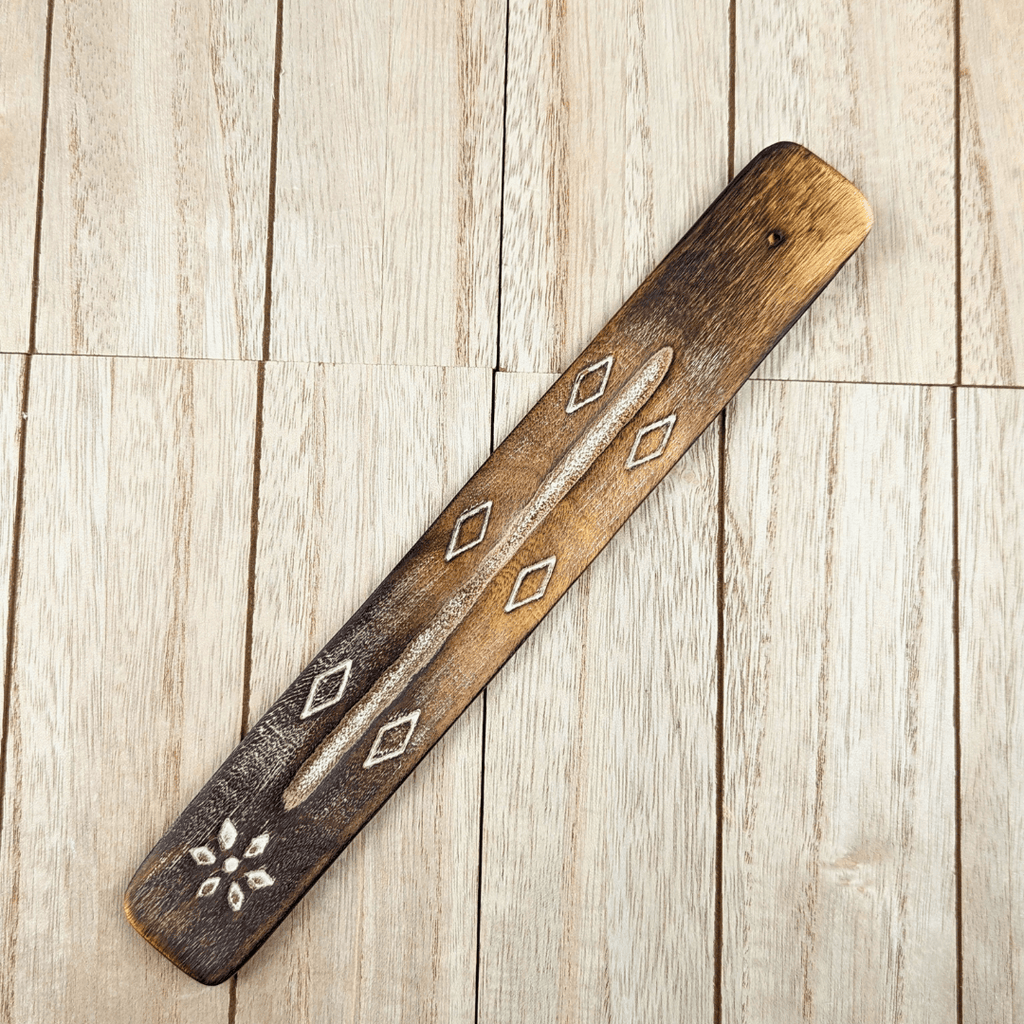 Tribal-Inspired Wooden Incense Holder - Zen Collection