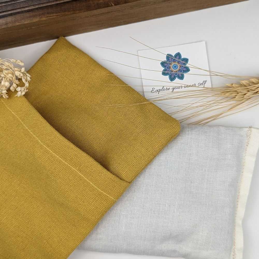 Mustard Weighted Eye Pillow - Zen Collection