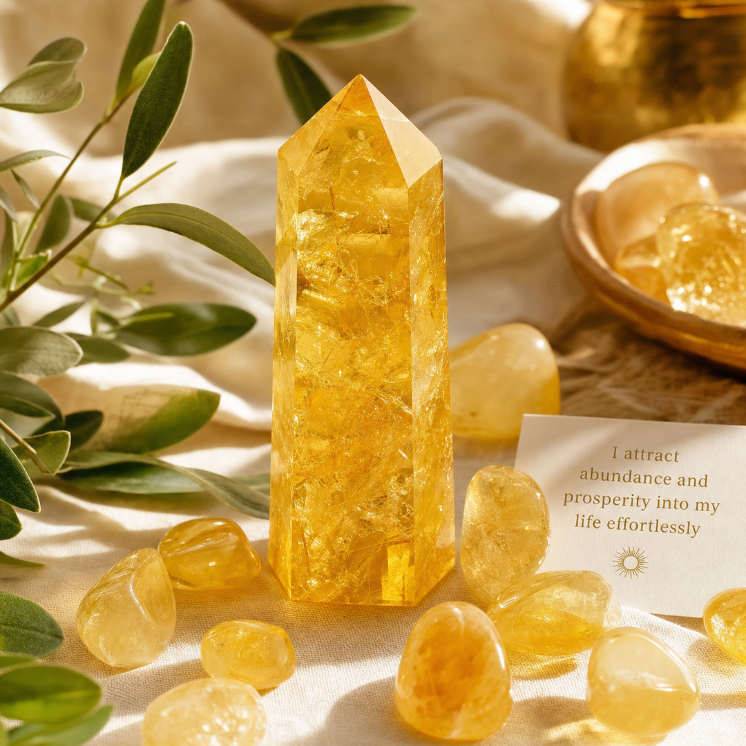 citrine Crystal available at Zen Collection Crystal Store Near Me Barrie Ontario Canada