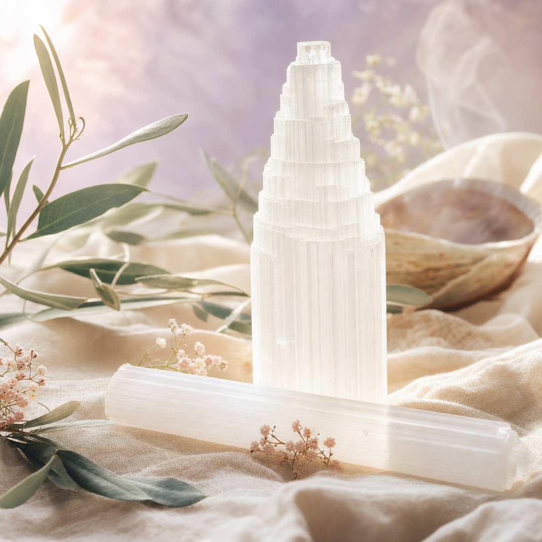 selenite crystals available at Zen Collection Metaphysical Store Near Me