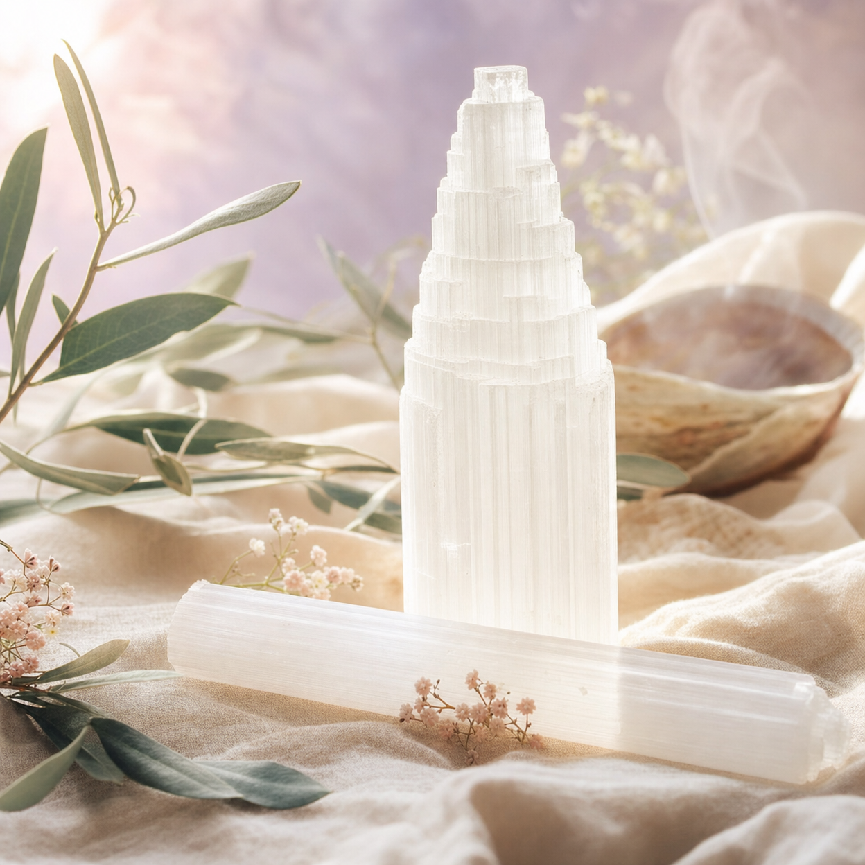 selenite crystals available at Zen Collection Metaphysical Store Near Me
