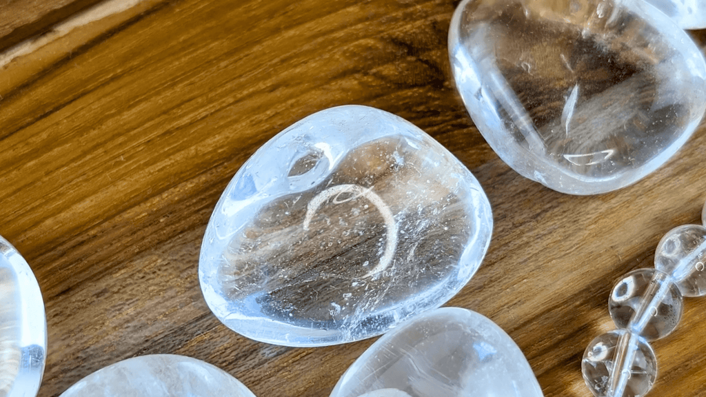 Clear Quartz crystal for energy amplification & clarity.