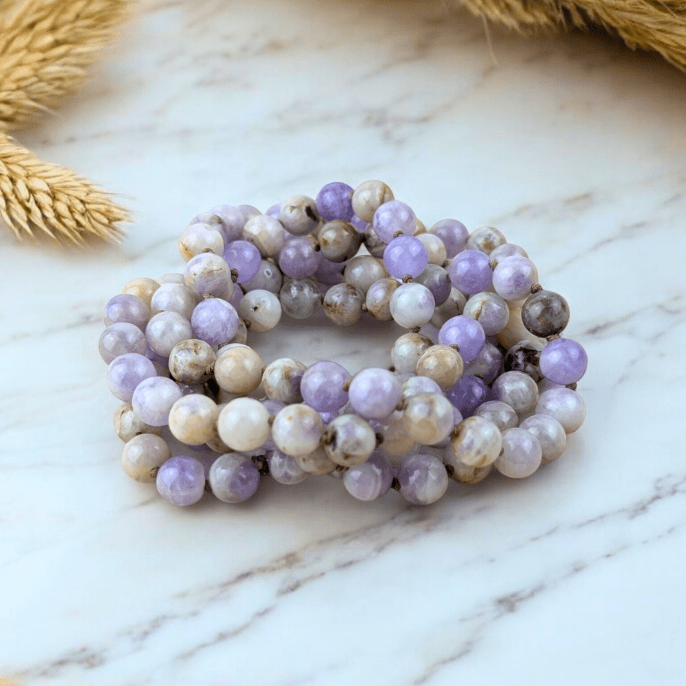 Handmade malas for meditation, intention setting & spiritual practice.