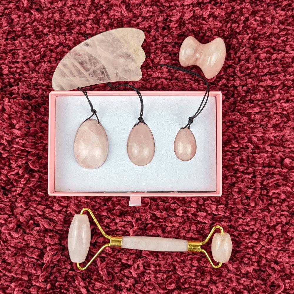 Crystal personal massagers for relaxation and energy healing.