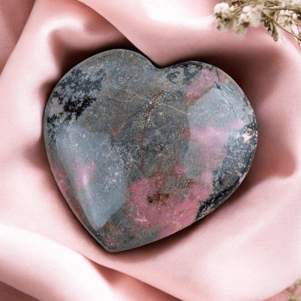 Rhodonite crystal for grief and healing