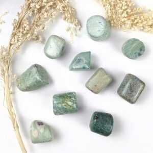 Ruby Fuchsite crystal for heart healing, vitality & emotional balance.