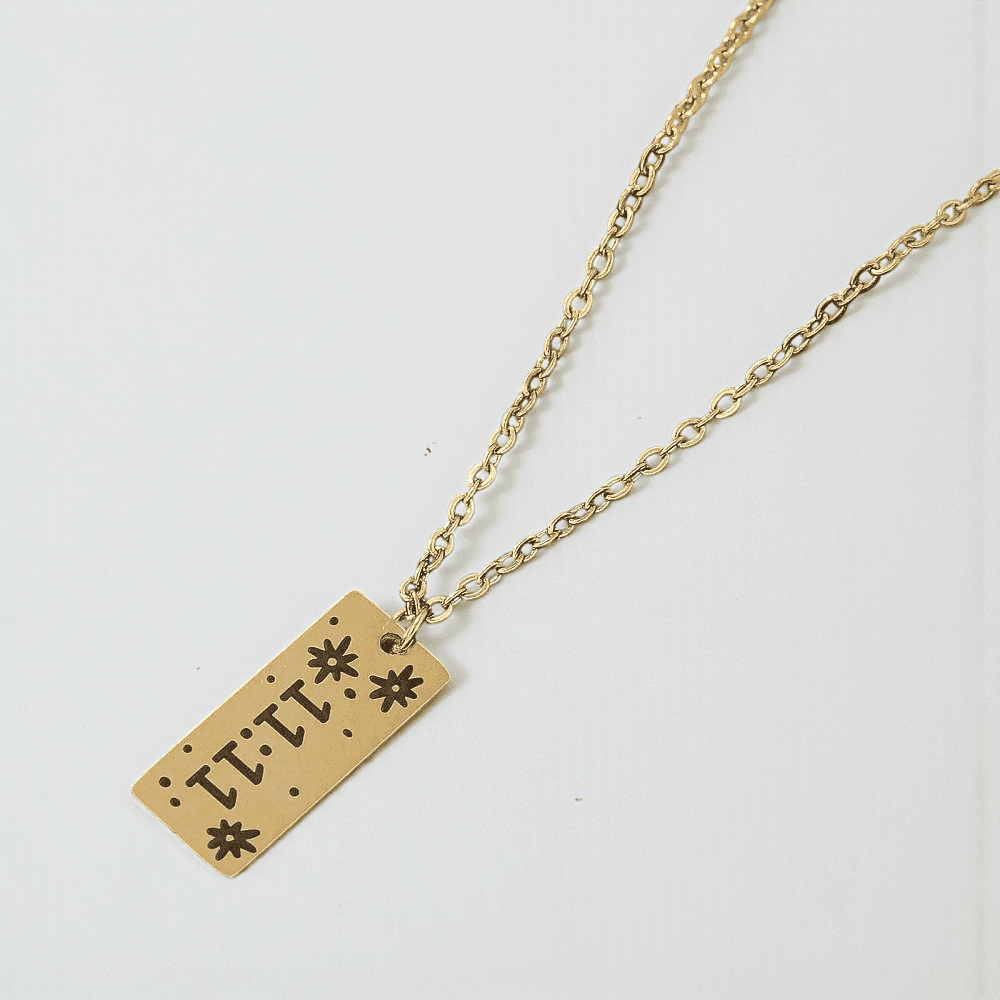 Minimalist 11:11 number necklace Canadian metaphysical store