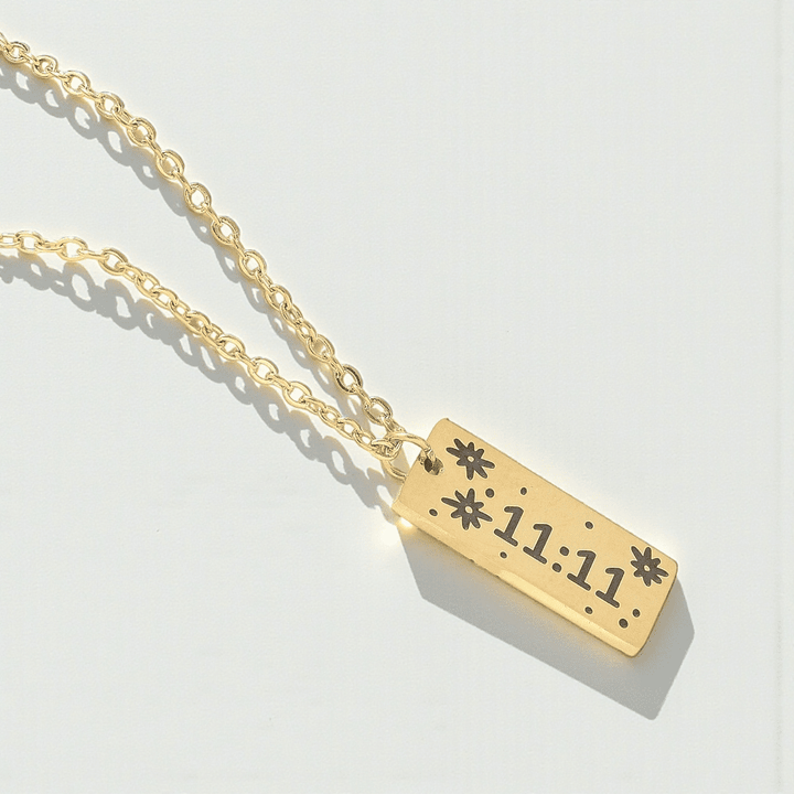 Minimalist 11:11 number necklace Canadian metaphysical store
