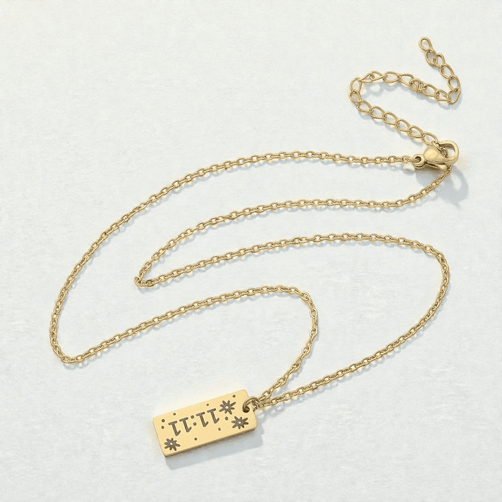 Minimalist 11:11 number necklace Canadian metaphysical store
