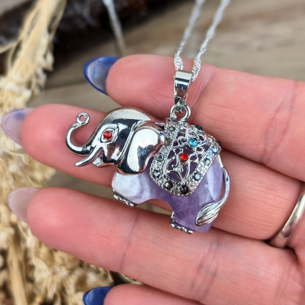  Wearing the Amethyst Elephant Necklace will support you in making decisions aligned with your higher self, leading to greater clarity in life.