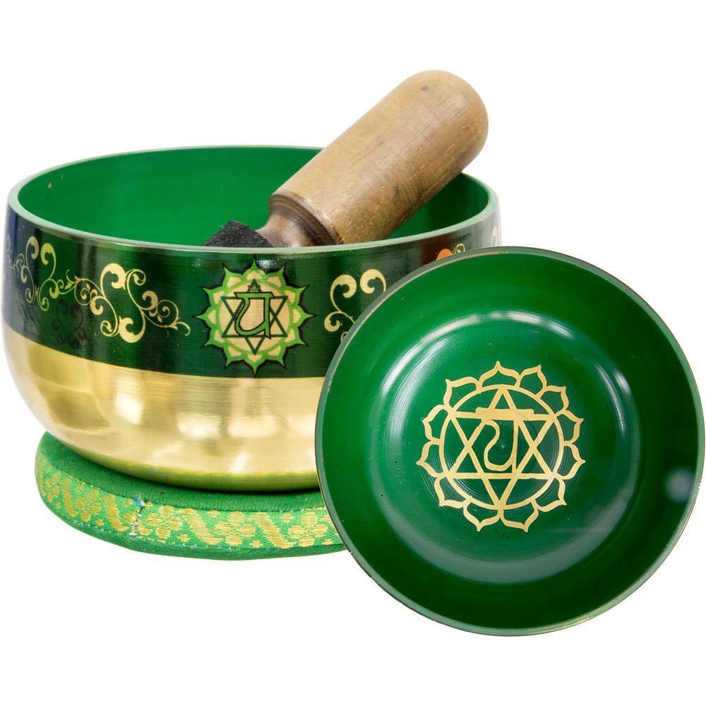 Heart Chakra Singing Bowl - Green Sound Healing Bowl - Metaphysical Store Canada