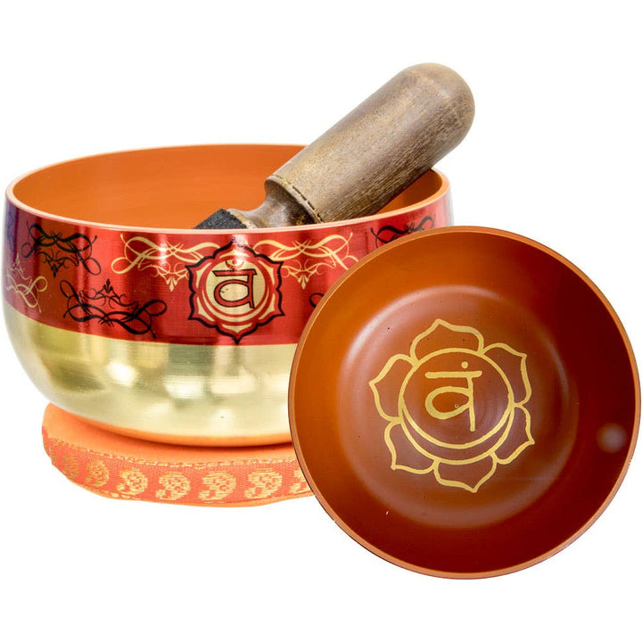 Sacral Chakra Singing Bowl - Orange Sound Healing Bowl - Crystal Store Barrie