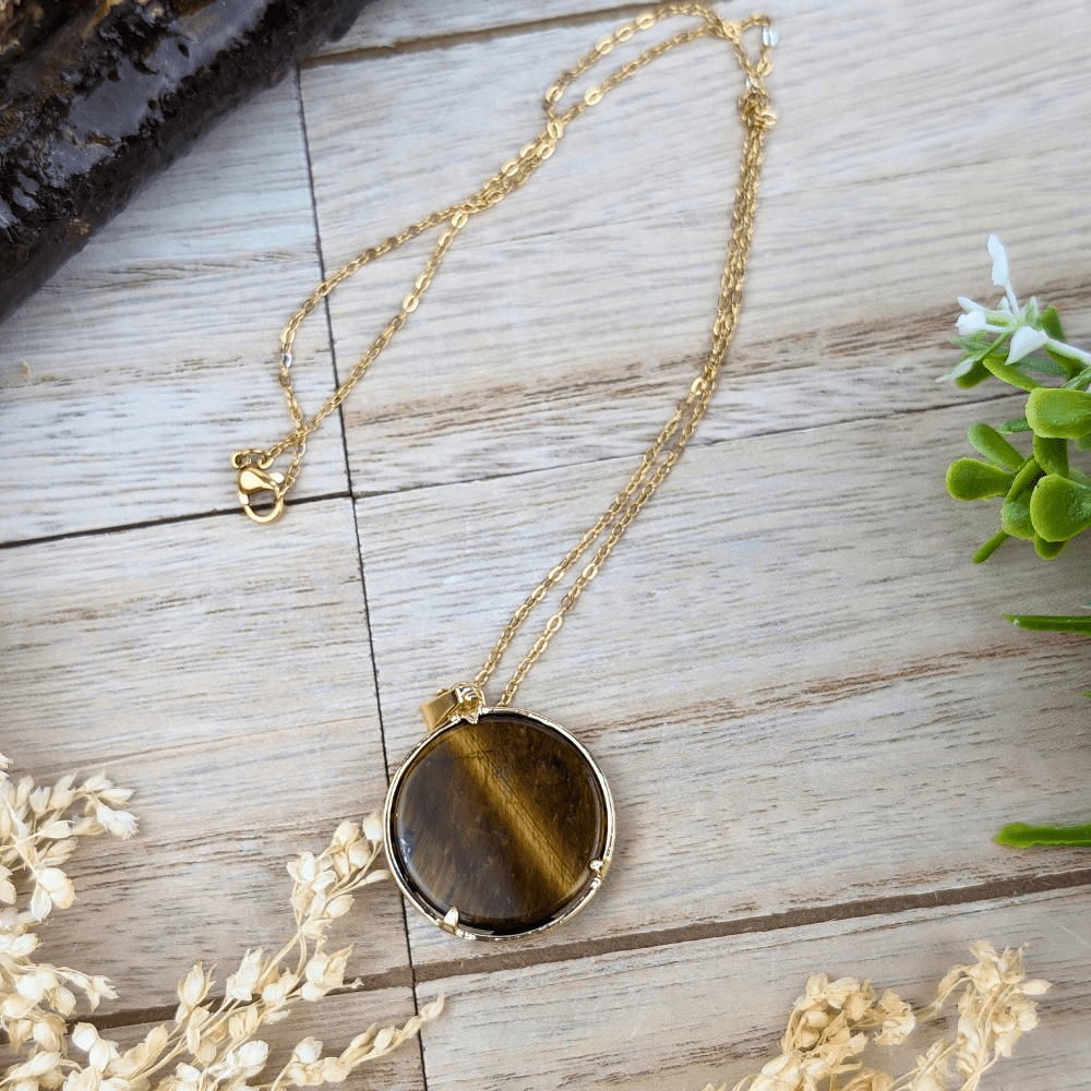 Tigers Eye Tree of Life Necklace