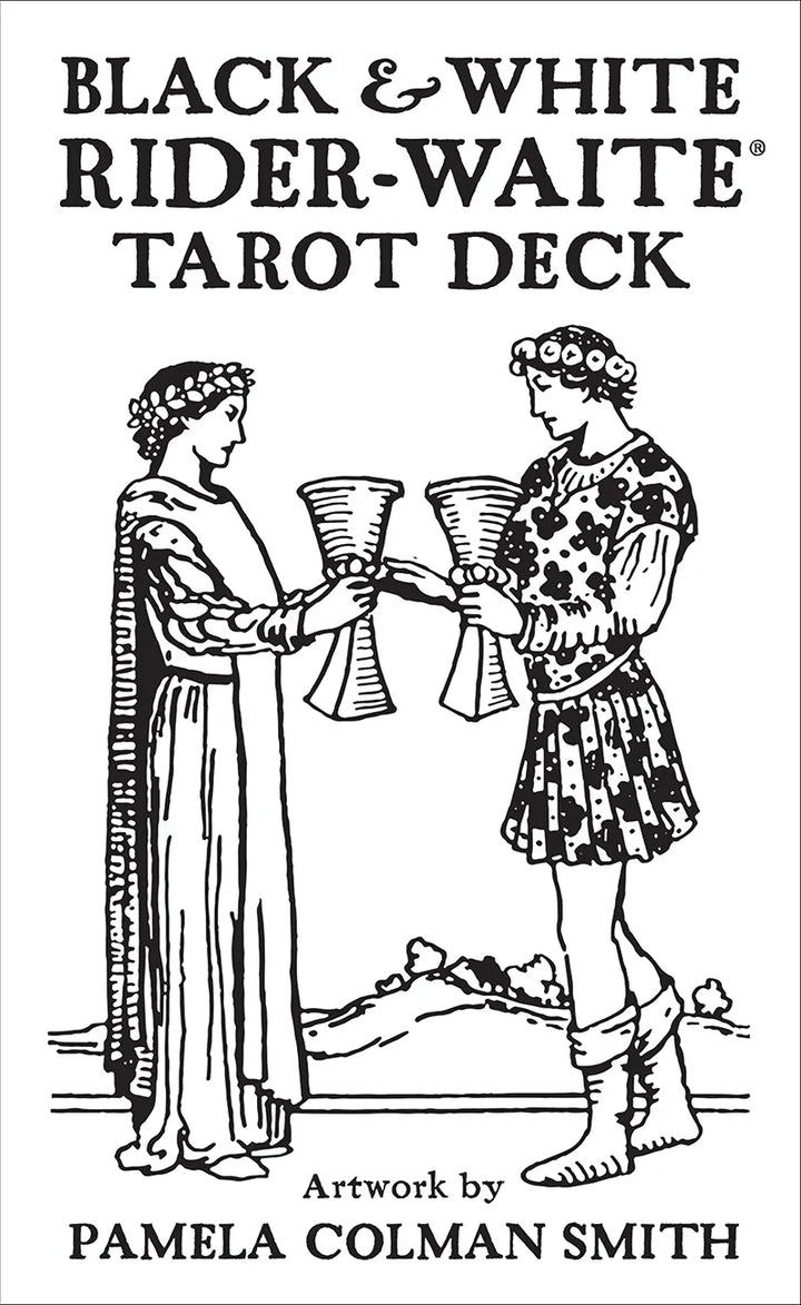 Black &amp; White Rider-Waite® Tarot Deck - crystal store
