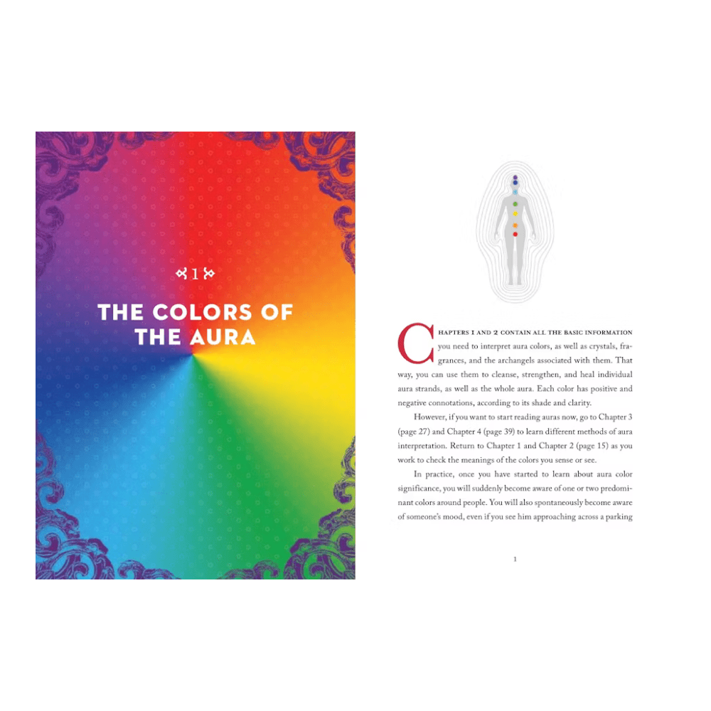 Colorful aura diagram from the book