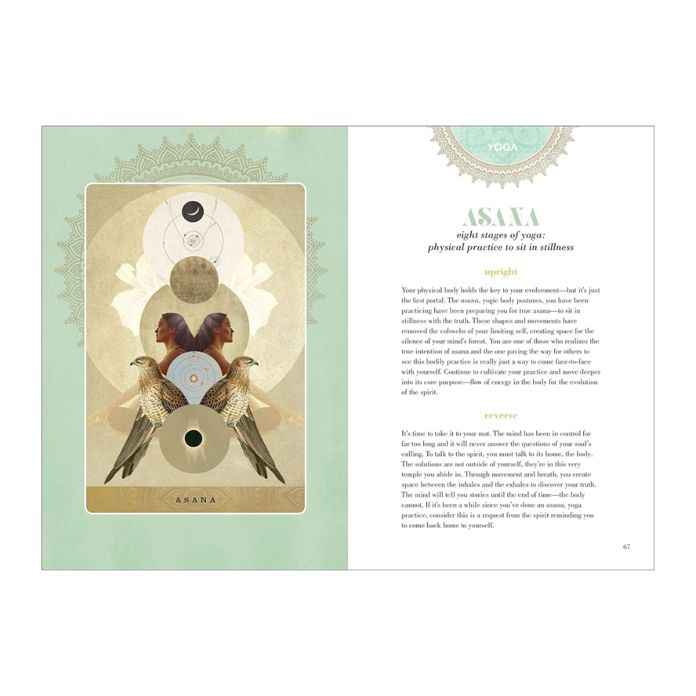 Full-Color Guidebook Included with Yogic Path Oracle Deck