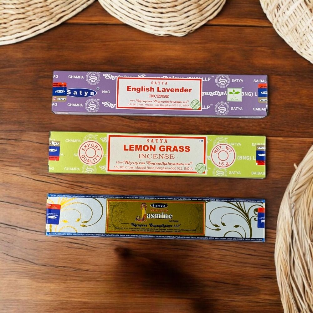 Air Element Incense Set – Lavender, Lemongrass & Jasmine for Mental Clarity & Inspiration