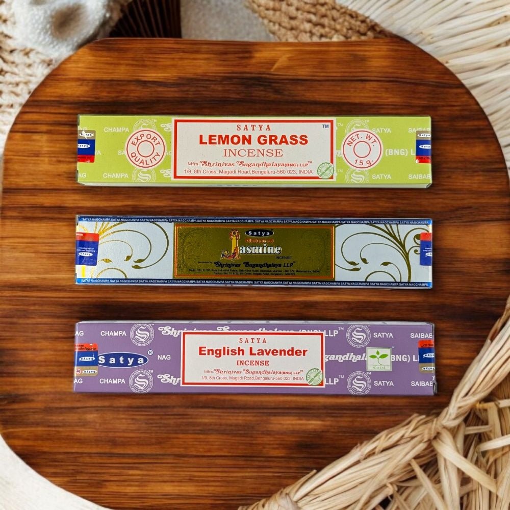 Zodiac Incense Set for Air Signs – Satya English Lavender, Lemongrass & Jasmine