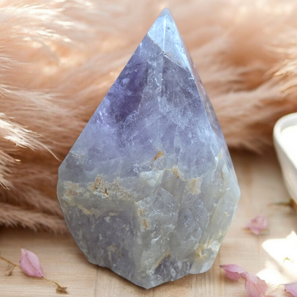 Amethyst Point used for chakra alignment and spiritual growth