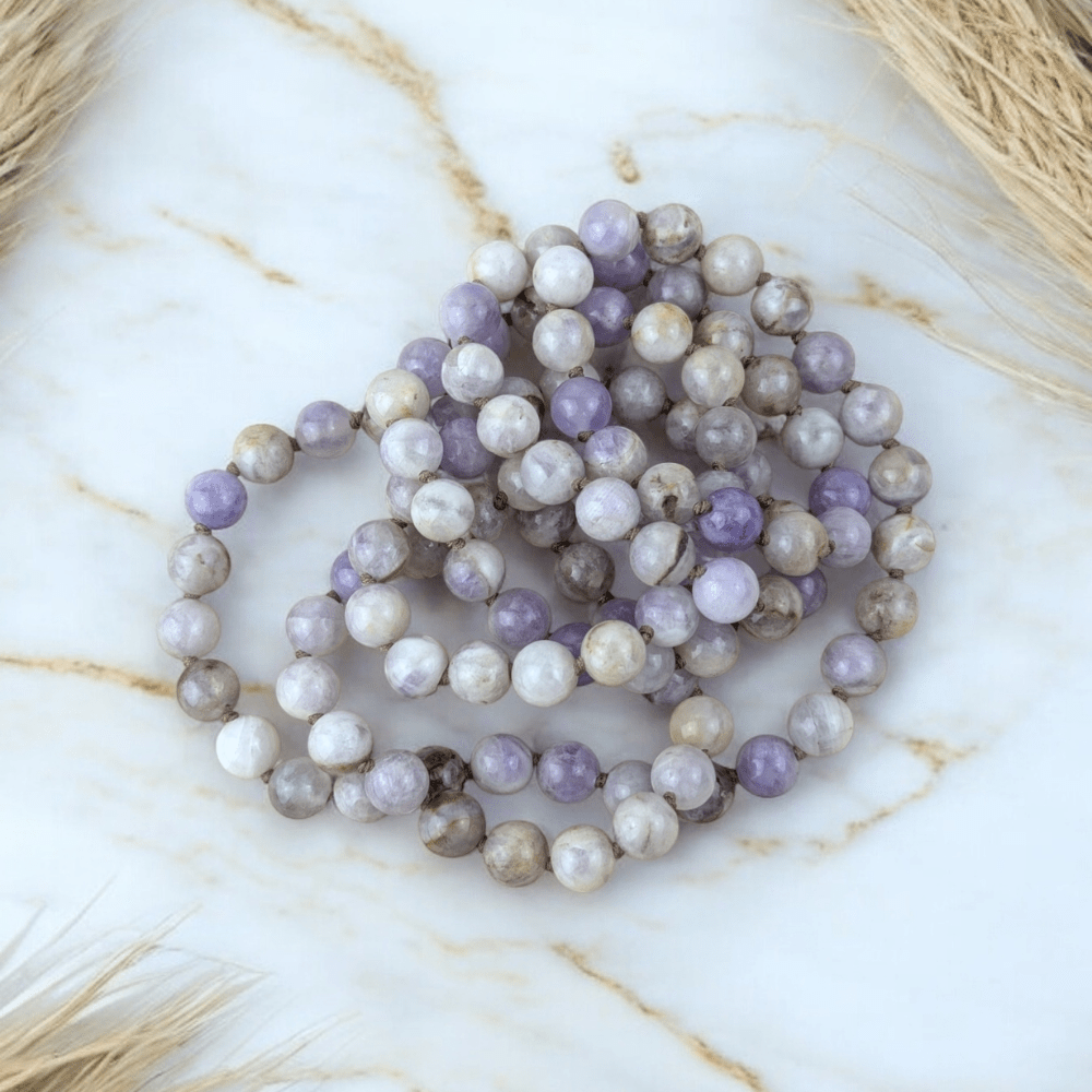 108-bead meditation mala necklace