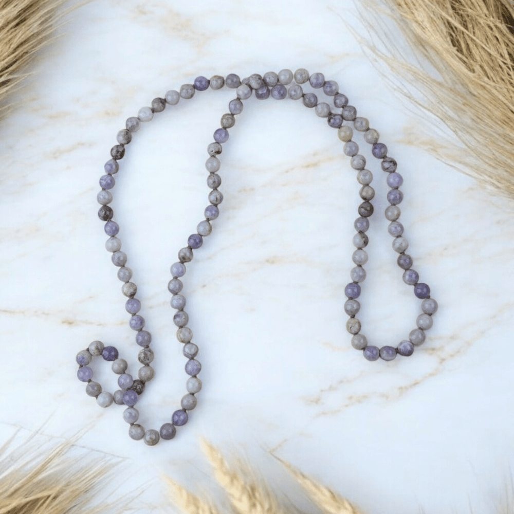 Amethyst Crystal Wrap Around Mala