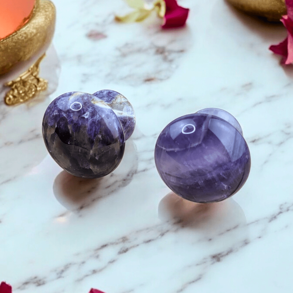 Third eye chakra healing with amethyst