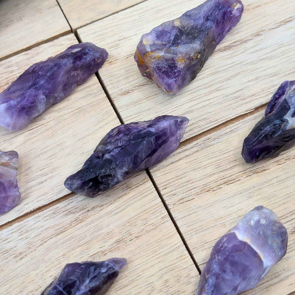 Amethyst crystals for chakra alignment and energy work