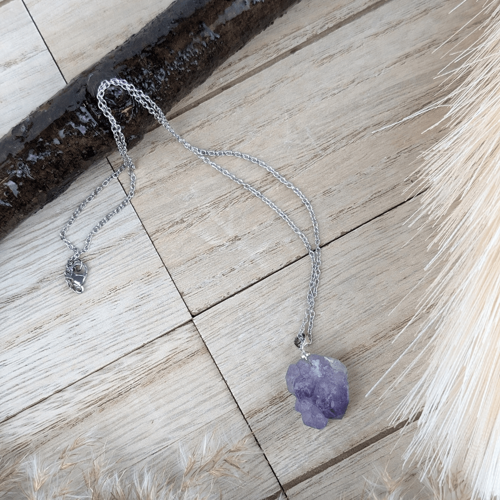 Natural Amethyst Pendant for Spiritual Awareness