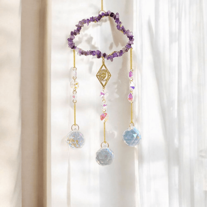 Amethyst cloud sun catcher from Zen Collection