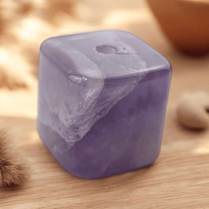 Mini Amethyst incense crystal with drilled hole