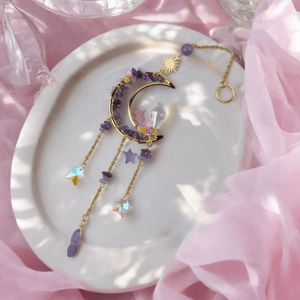 Amethyst moon sun catcher from Zen Collection