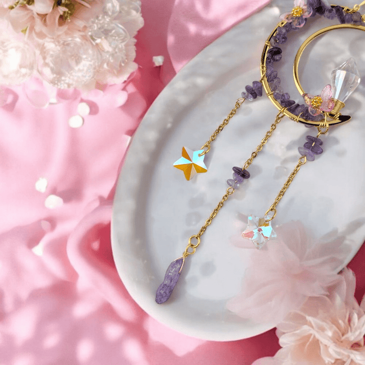 Amethyst light catcher for spiritual clarity