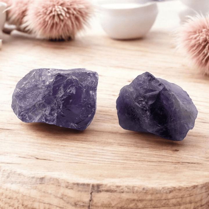 Raw Amethyst incense holder for intuition