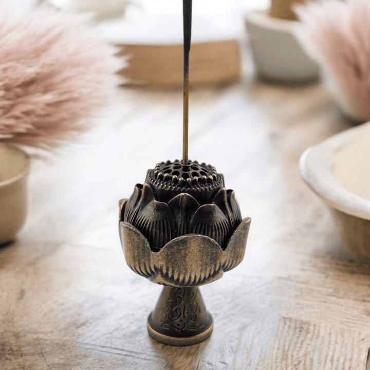 Antique bronze incense burner from Zen Collection