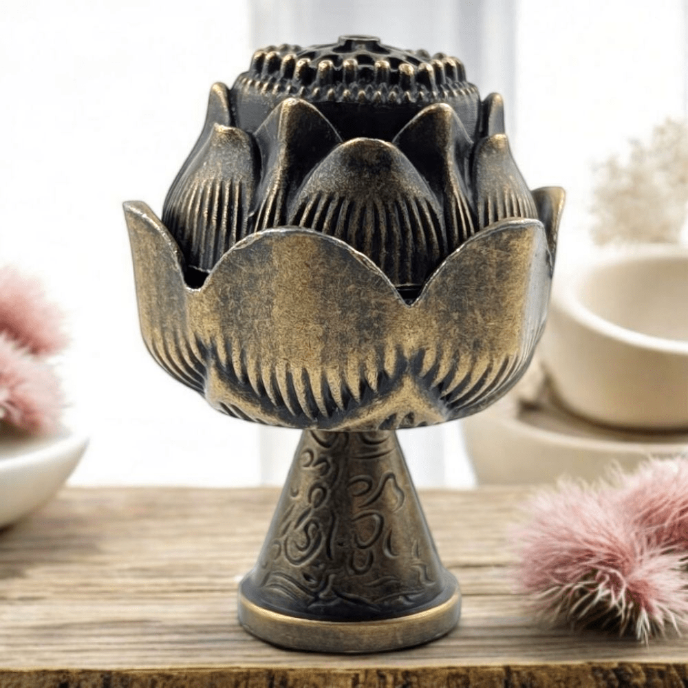 Bronze ritual burner for smoke cleansing